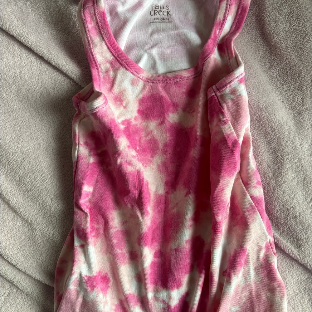 Falls Creek Pink and White Tank Top